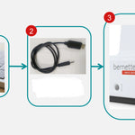 BERNETTE b77 von BERNINA - Nähmaschine + Kniehebel +USB