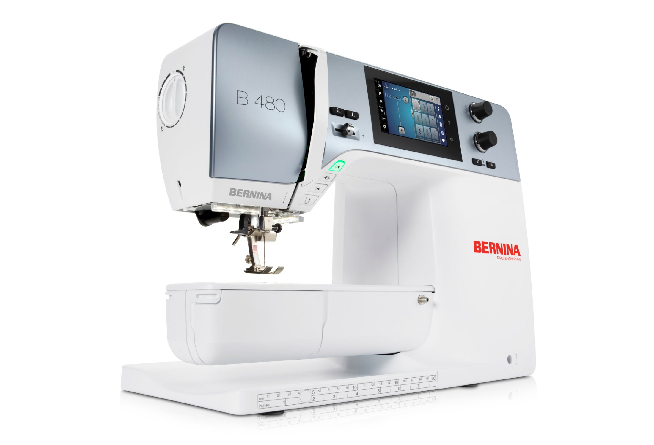 BERNINA B 480 - große Nähmaschine mit großem Anschiebetisch und Kniehebel