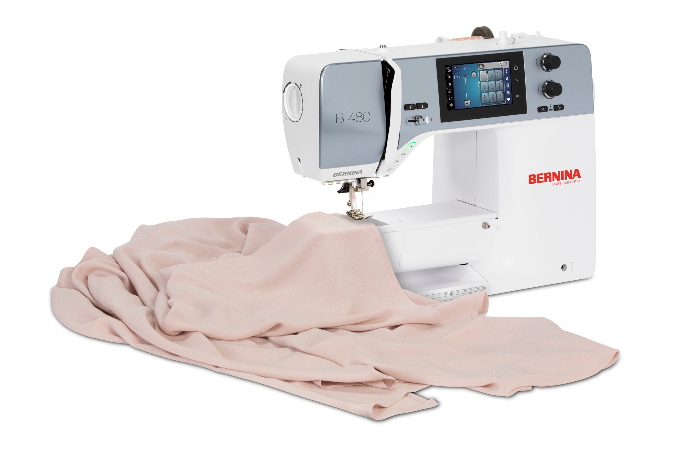 BERNINA B 480 - große Nähmaschine mit großem Anschiebetisch und Kniehebel